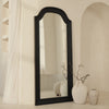 Francisco - Large Arched Full Length Black Wood Mirror 177cm x 79cm