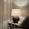 Geneva - Dark Wood Drum Shade Table Lamp
