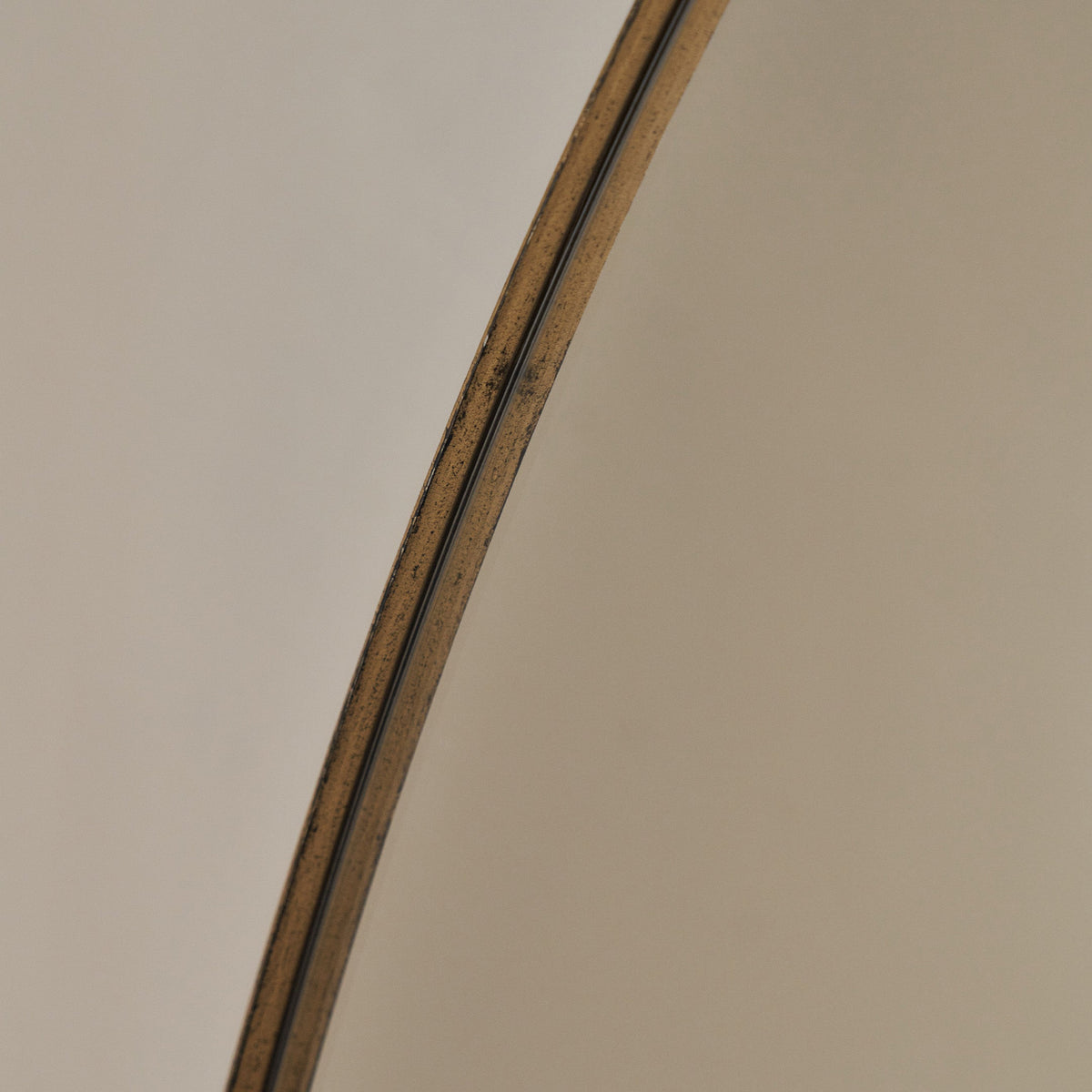 Theo - Gold Round Metal Extra Large Wall Mirror 120cm x 120cm