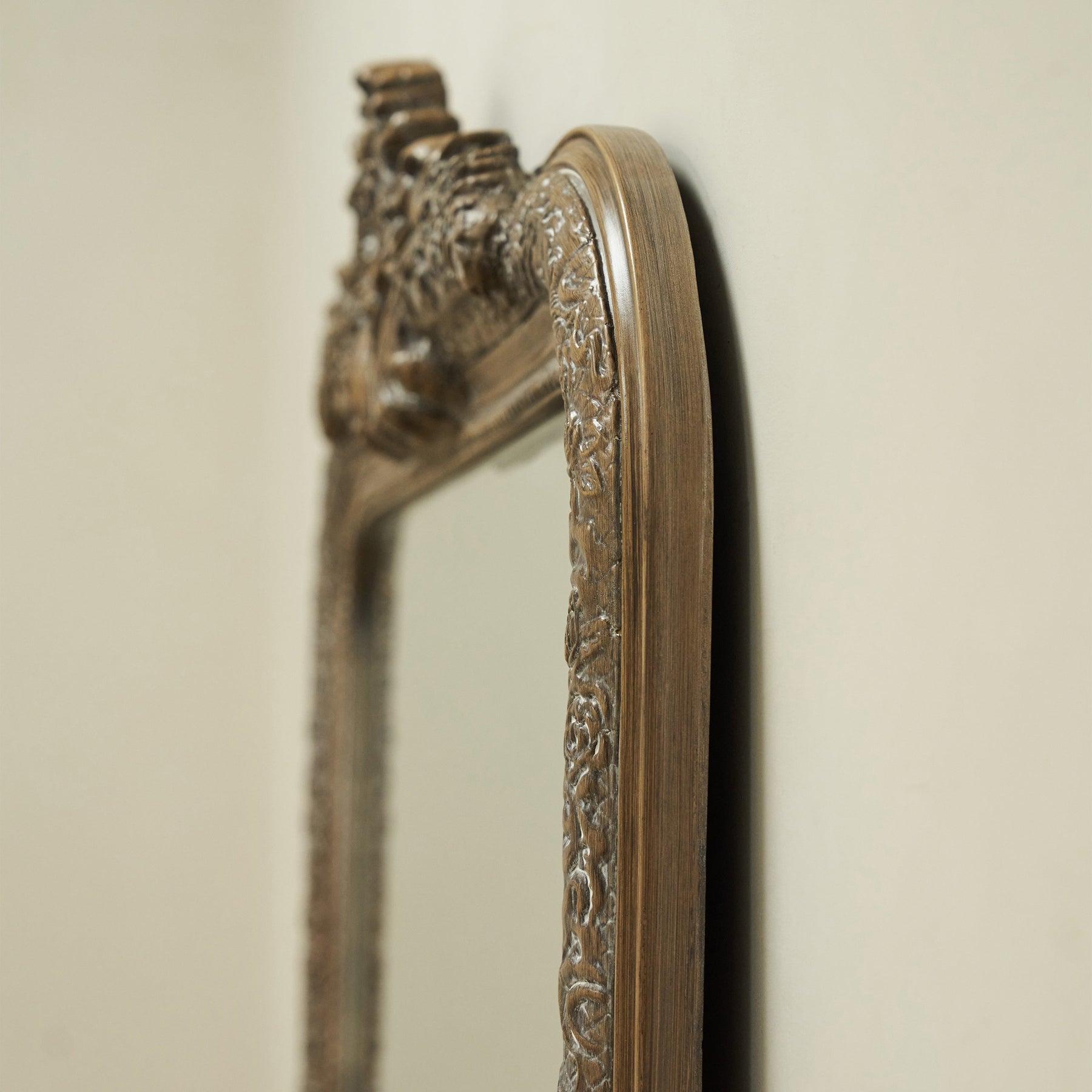 Kensington - Full Length Washed Wood Ornate Mirror 196cm x 100cm