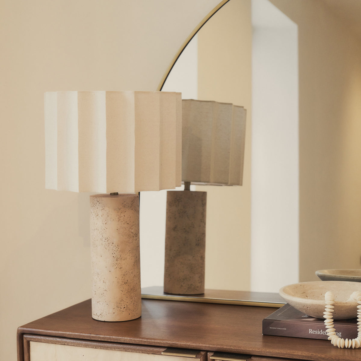 Liberty - Gold Wide Arched Metal Overmantle Mirror 120cm x 90cm