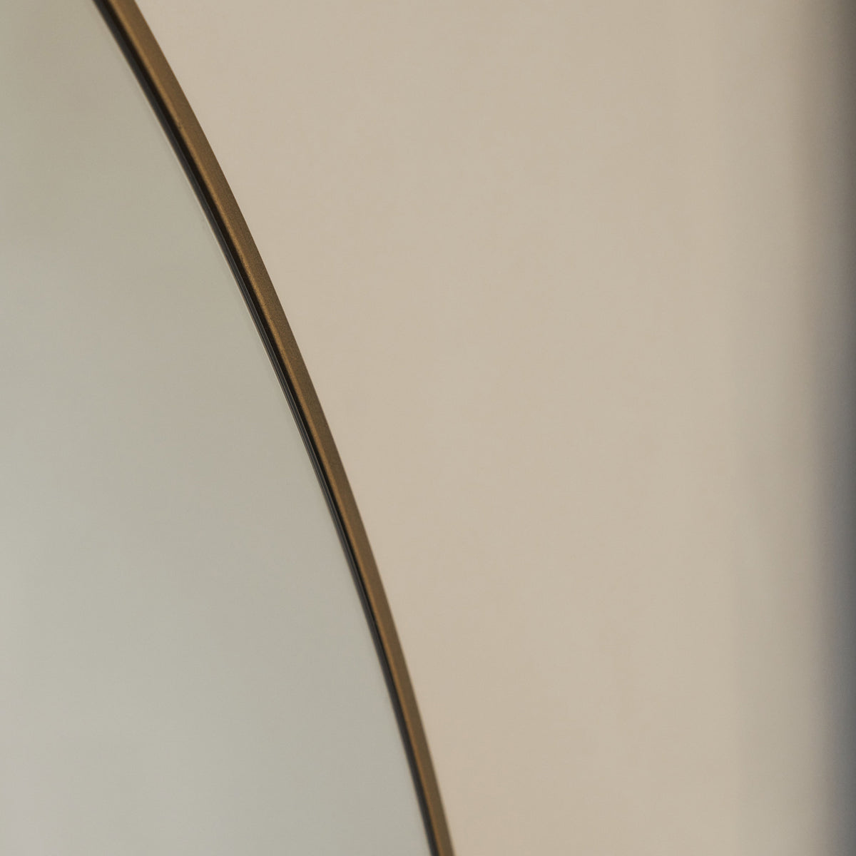 Liberty - Gold Wide Arched Metal Overmantle Mirror 120cm x 90cm