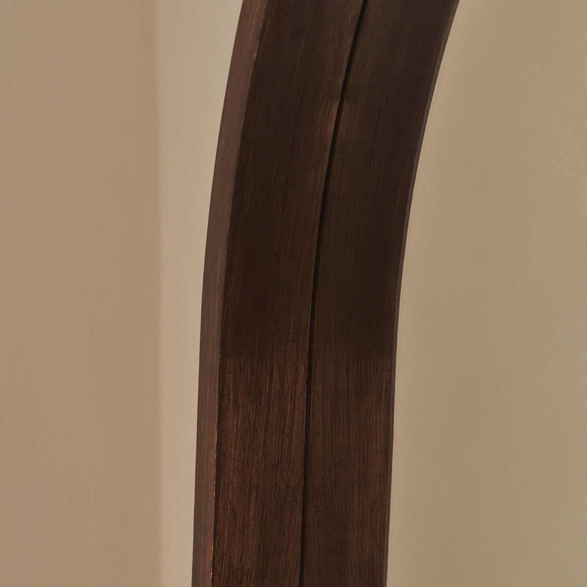 Lilia - Full Length Dark Wood Arched Wooden Mirror 170cm x 80cm
