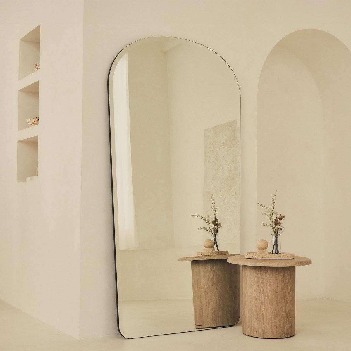 Vienna - Extra Large Full Length Frameless Bevelled Mirror 180cm x 95cm