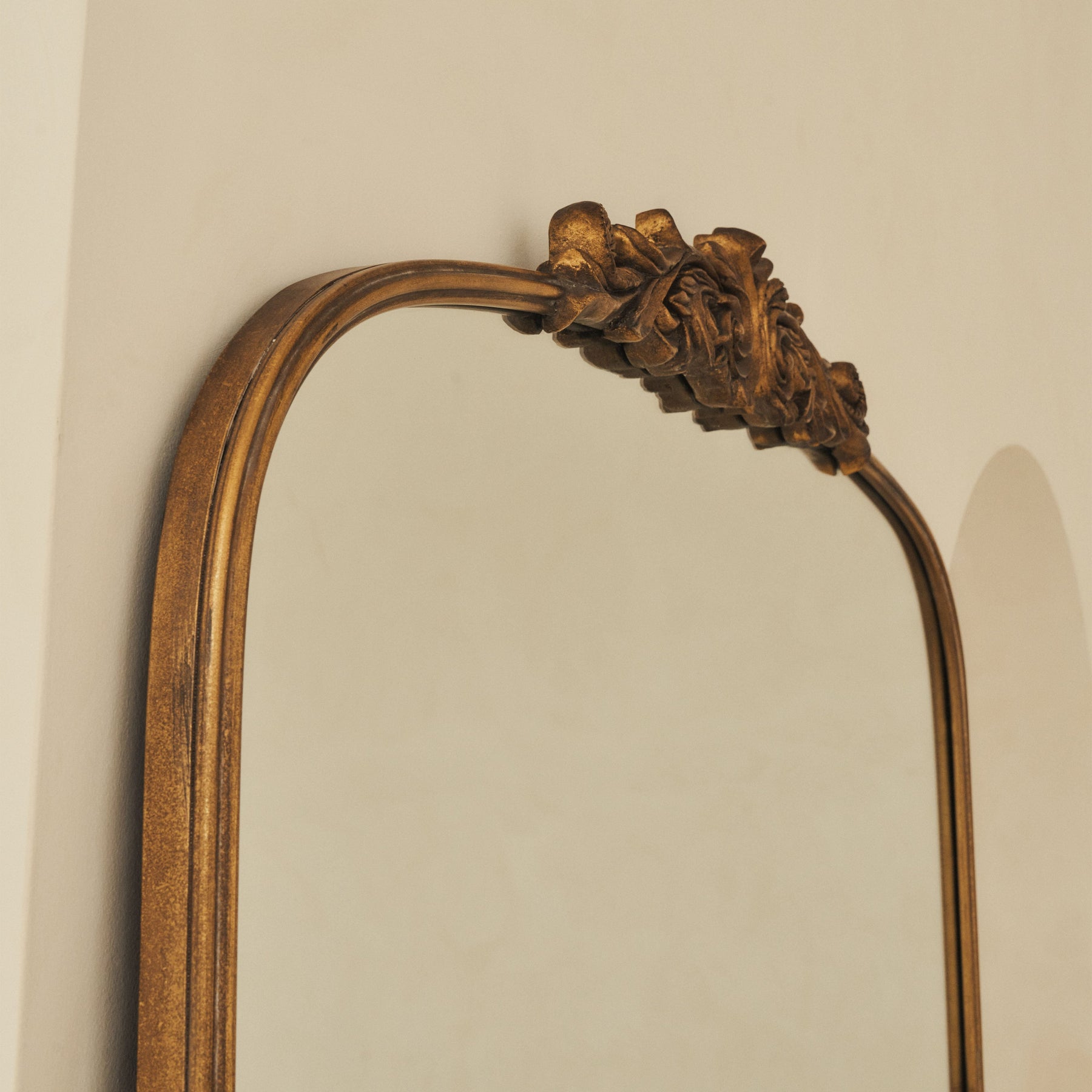 Amelia - Full Length Gold Arched Metal Mirror 200cm x 121cm