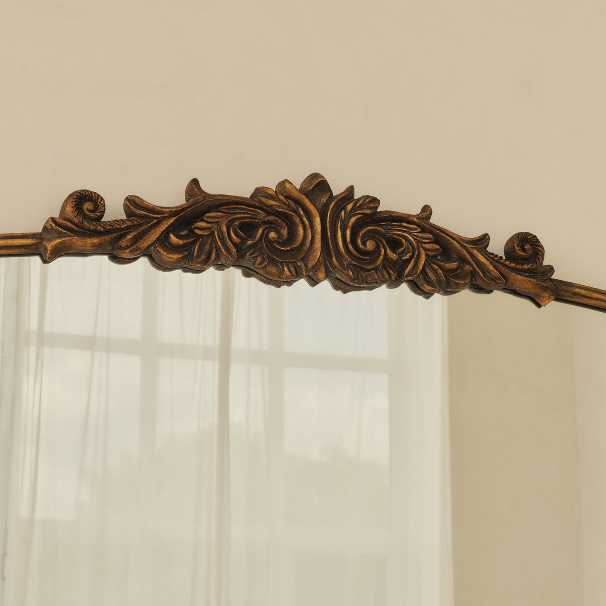 Amelia - Full Length Gold Arched Metal Mirror 200cm x 120cm