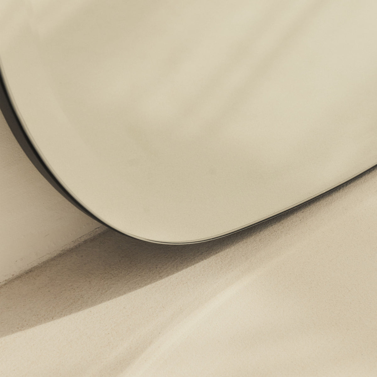 Vienna - Large Frameless Curved Bevelled Mirror 100cm x 65cm