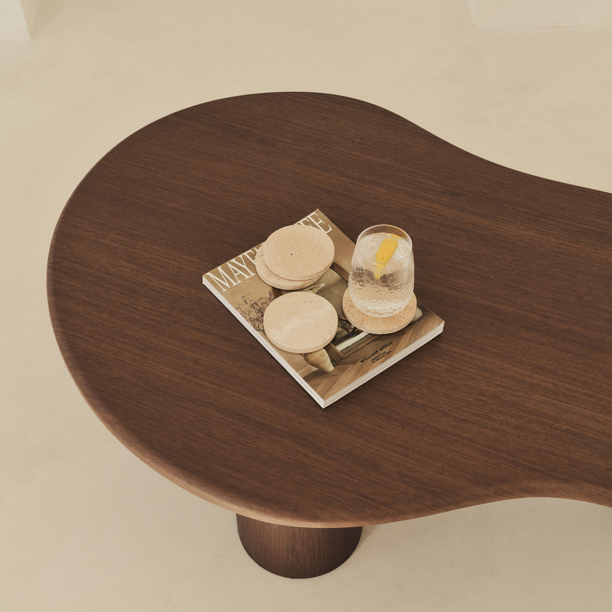 Marbelle - Cream Travertine Coasters Set of 4 Round