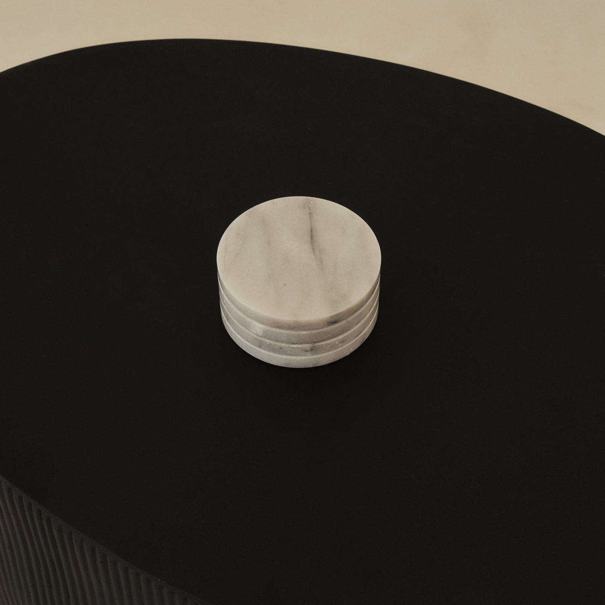 Marbelle - White Marble Coasters Set of 4 Round