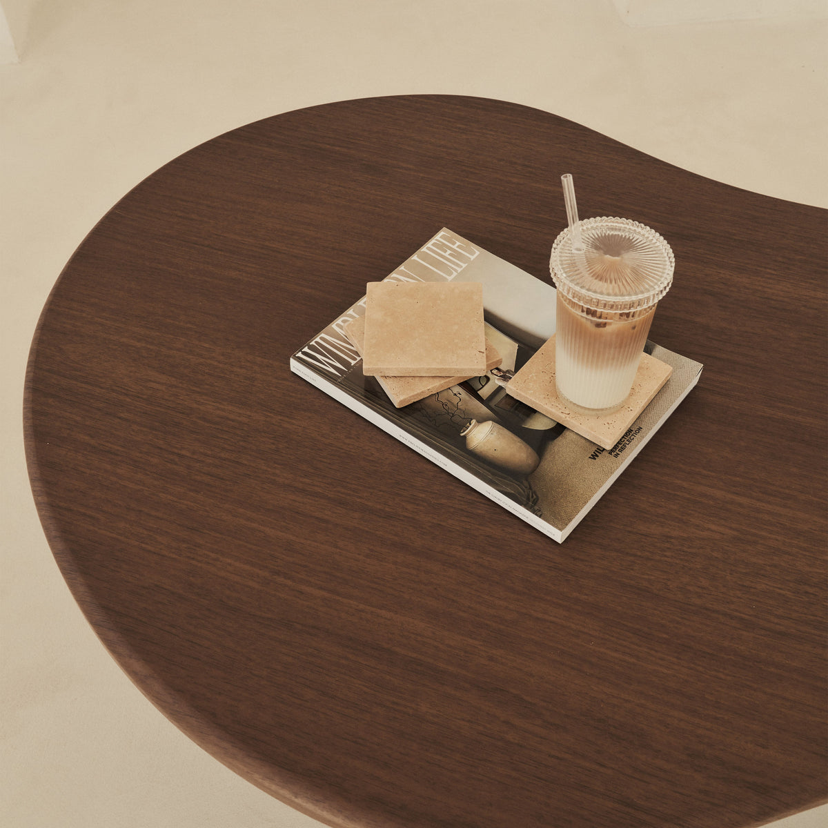 Marbelle - Cream Travertine Coasters Set of 4 Square