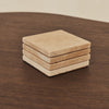 Marbelle - Cream Travertine Coasters Set of 4 Square