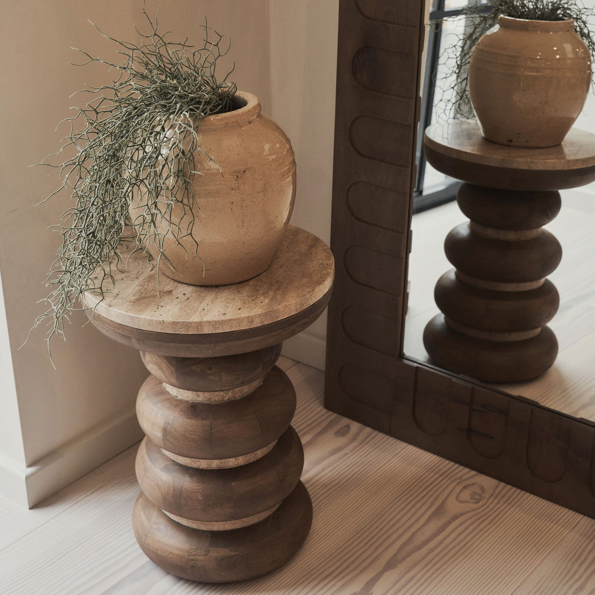 Valor - Warm Wood Extra Large Premium Mirror 200cm x 120cm