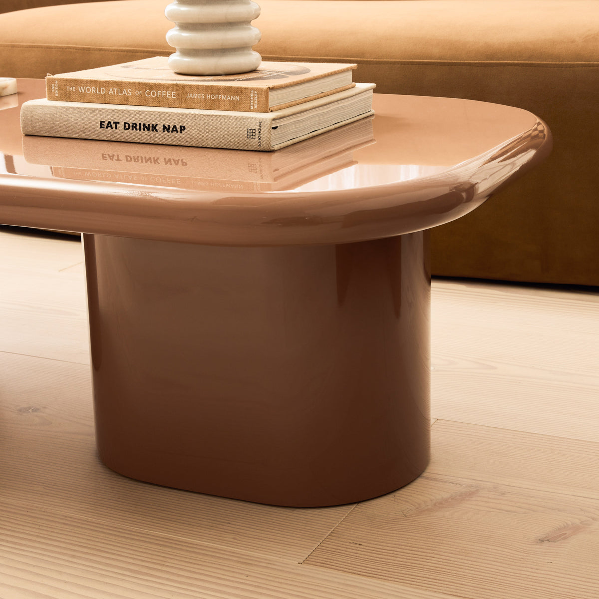 Rivington - High Gloss Mocha Large Rectangular Coffee Table