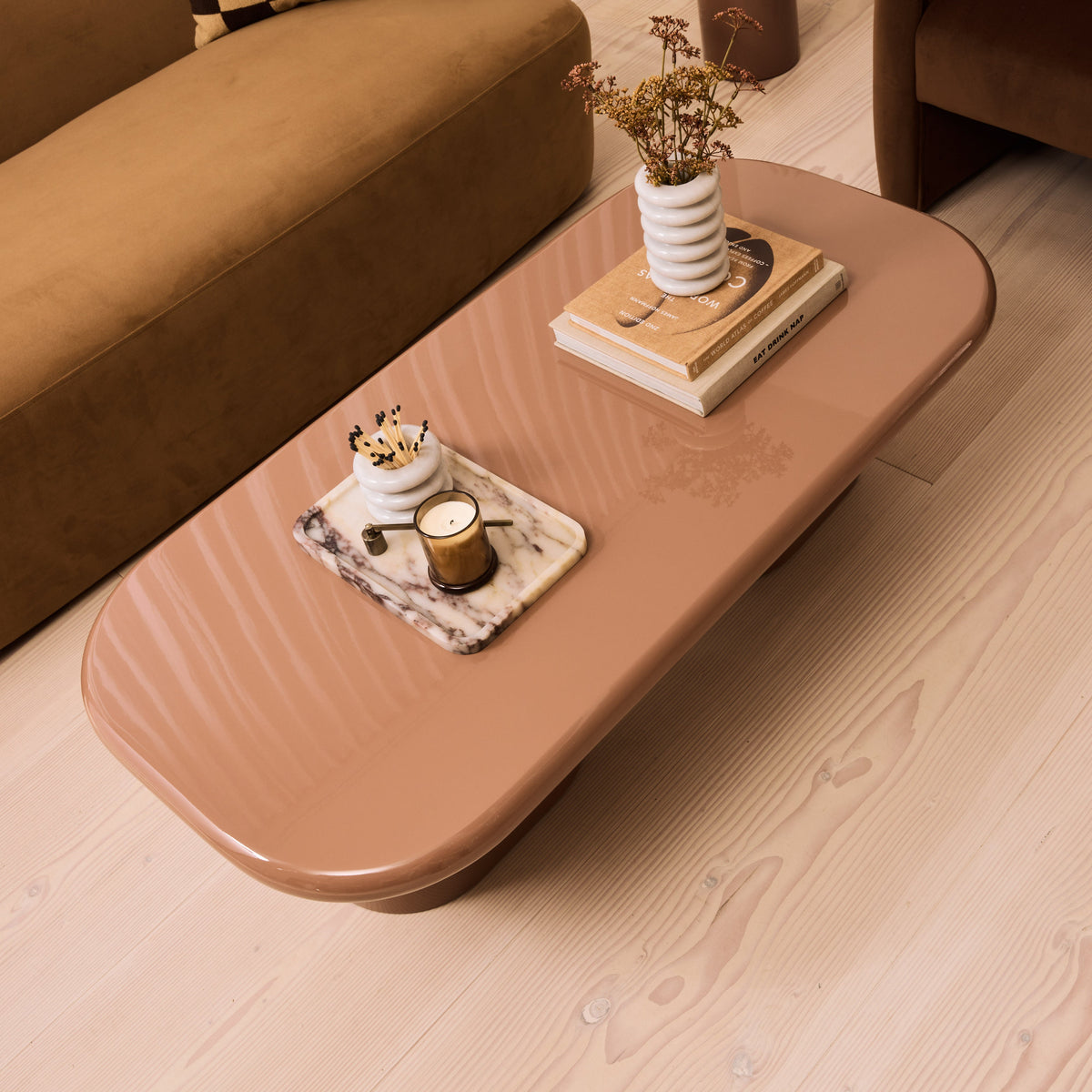 Rivington - High Gloss Mocha Large Rectangular Coffee Table