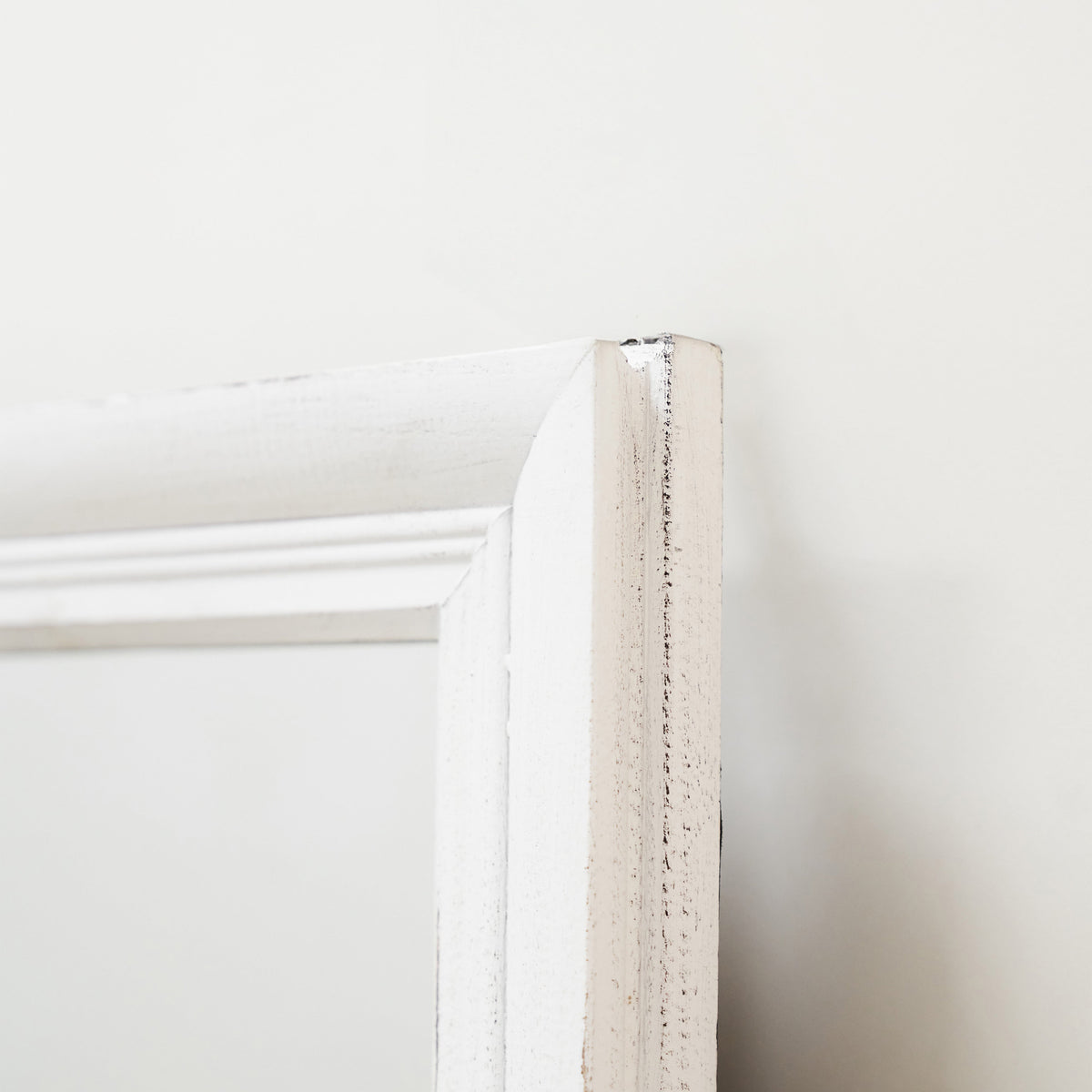 Sasha - White Shabby Chic Rectangular Window Mirror 134cm x 70cm