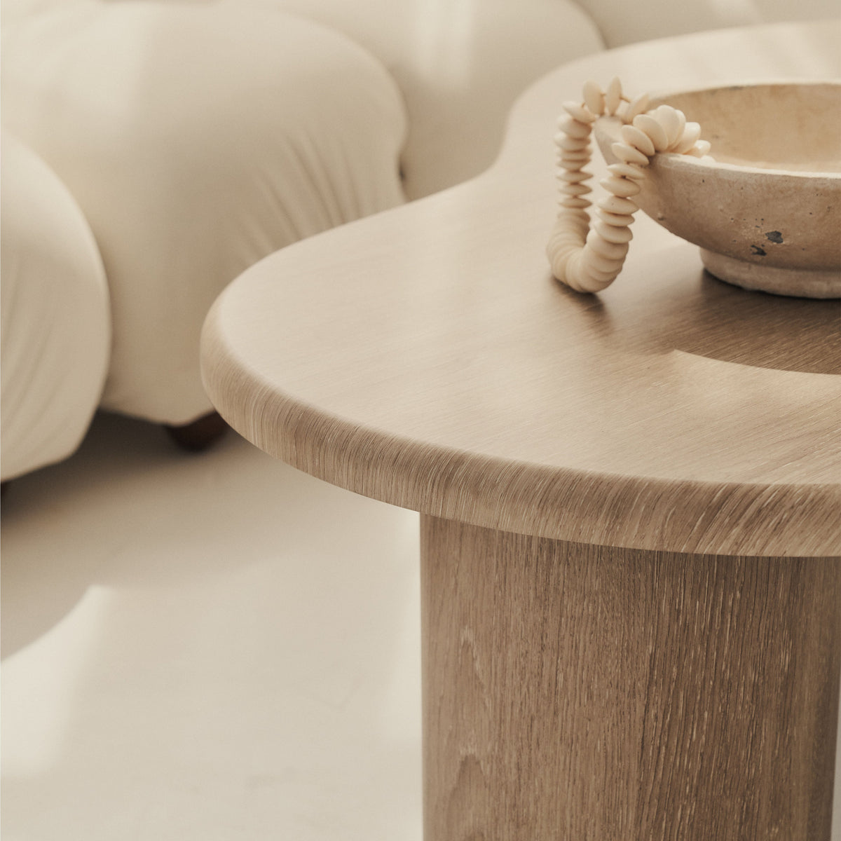 Savanna - Large Washed Wood Irregular Wooden Coffee Table