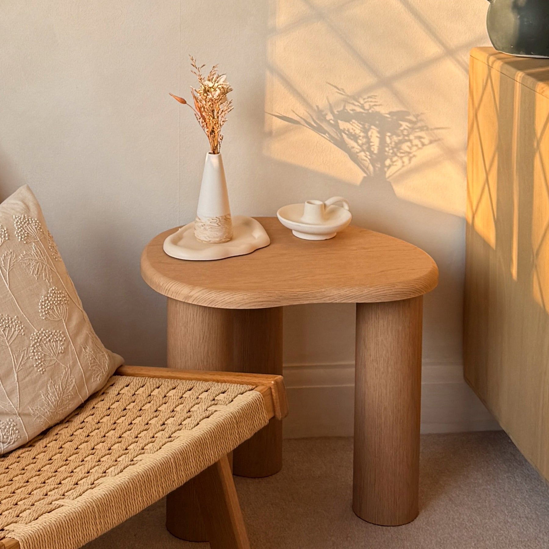 Savanna - Light Wood Irregular Wooden Side Table
