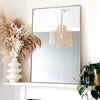 Theo - Gold Rectangular Metal Wall Mirror 90cm x 60cm