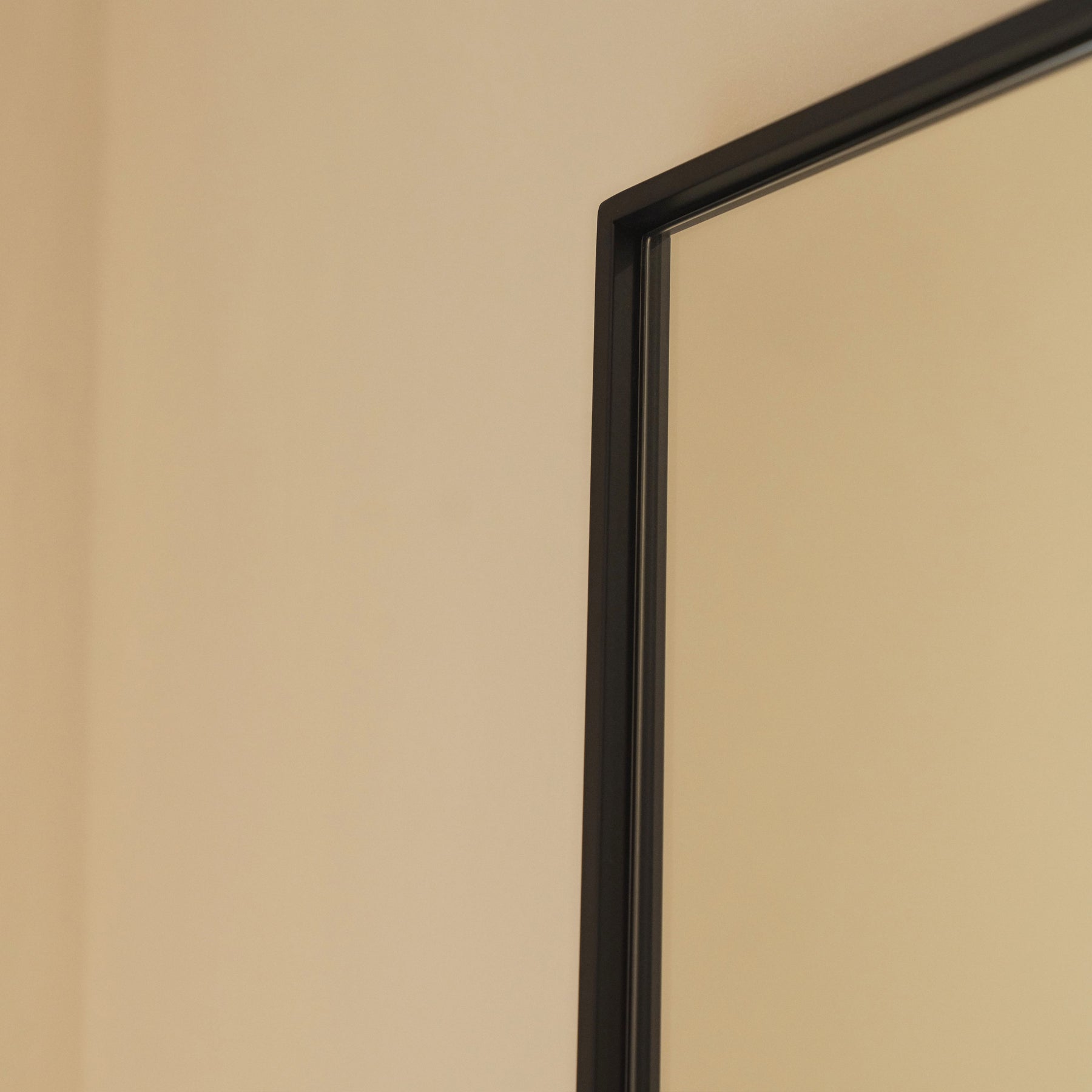 Theo - Full Length Black Extra Large Metal Mirror 180cm x 100cm