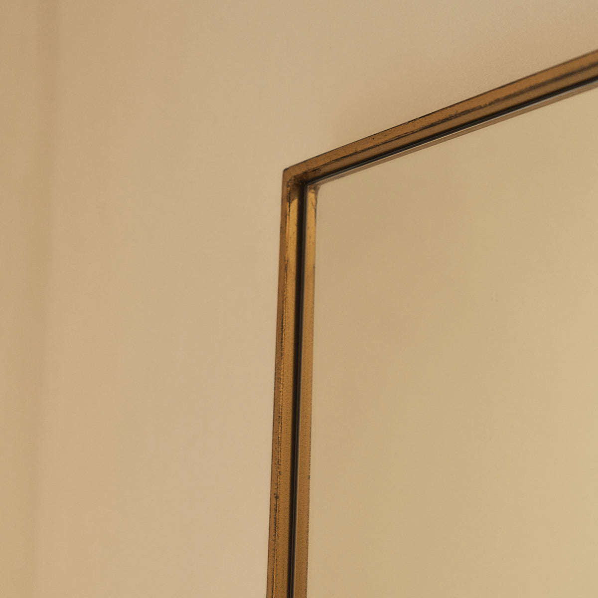 Theo - Full Length Gold Rectangular Extra Large Metal Mirror 190cm x 120cm