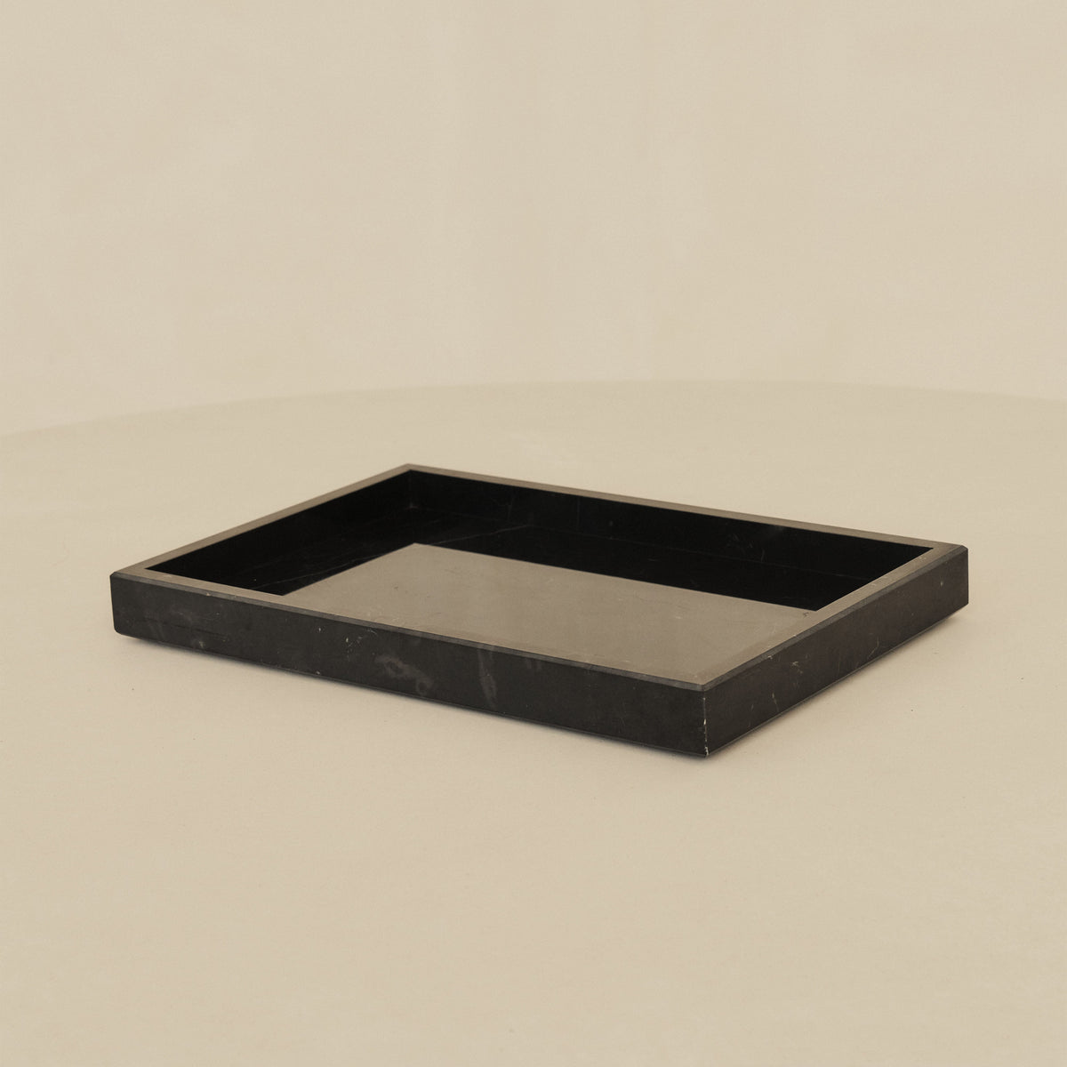Travara - Black Marble Large Rectangular Decorative Tray