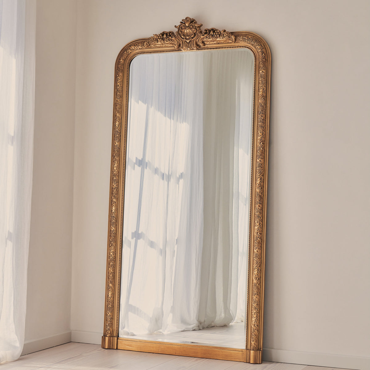 Kensington - Full Length Gold Ornate Mirror 196cm x 100cm