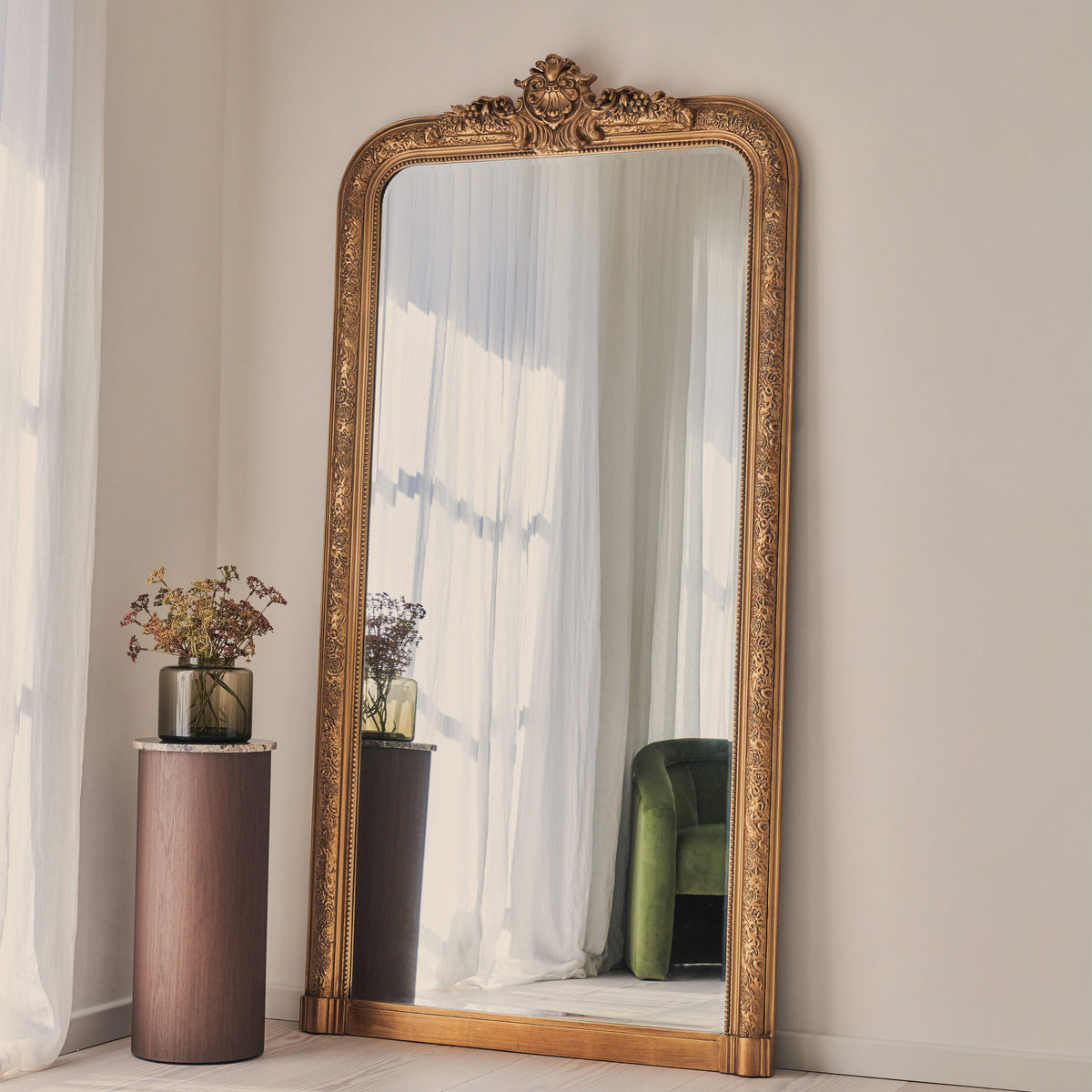 Kensington - Full Length Gold Ornate Mirror 196cm x 100cm