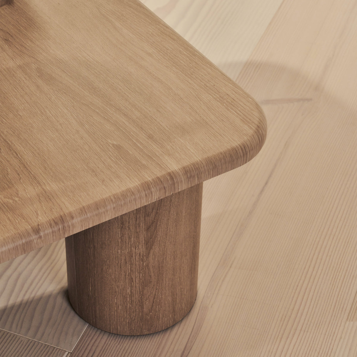 Alina - Washed Wood Square Large Wooden Coffee Table