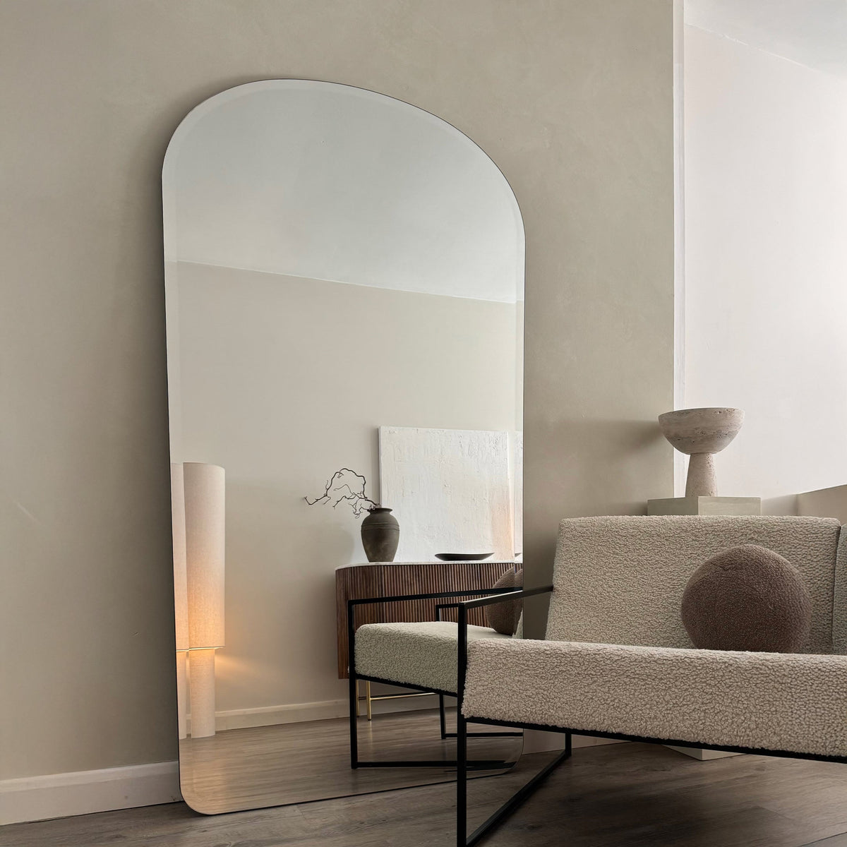 Vienna - Extra Large Full Length Frameless Bevelled Mirror 180cm x 95cm