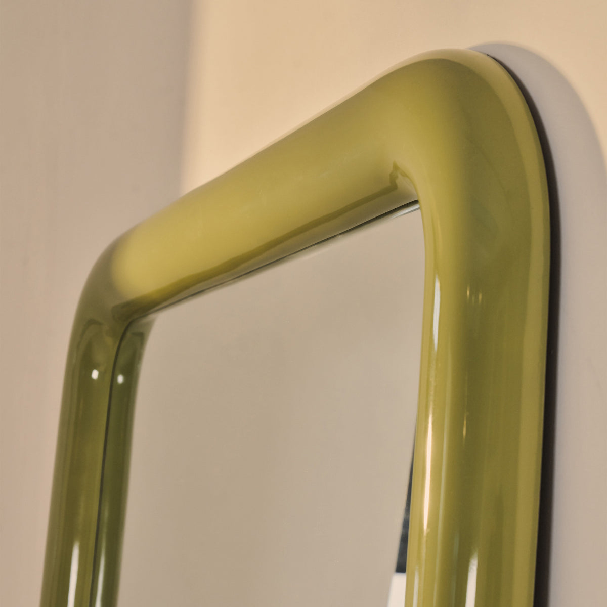 Obsidian - Full Length Rectangular Olive Gloss Extra Large Mirror 200cm x 120cm