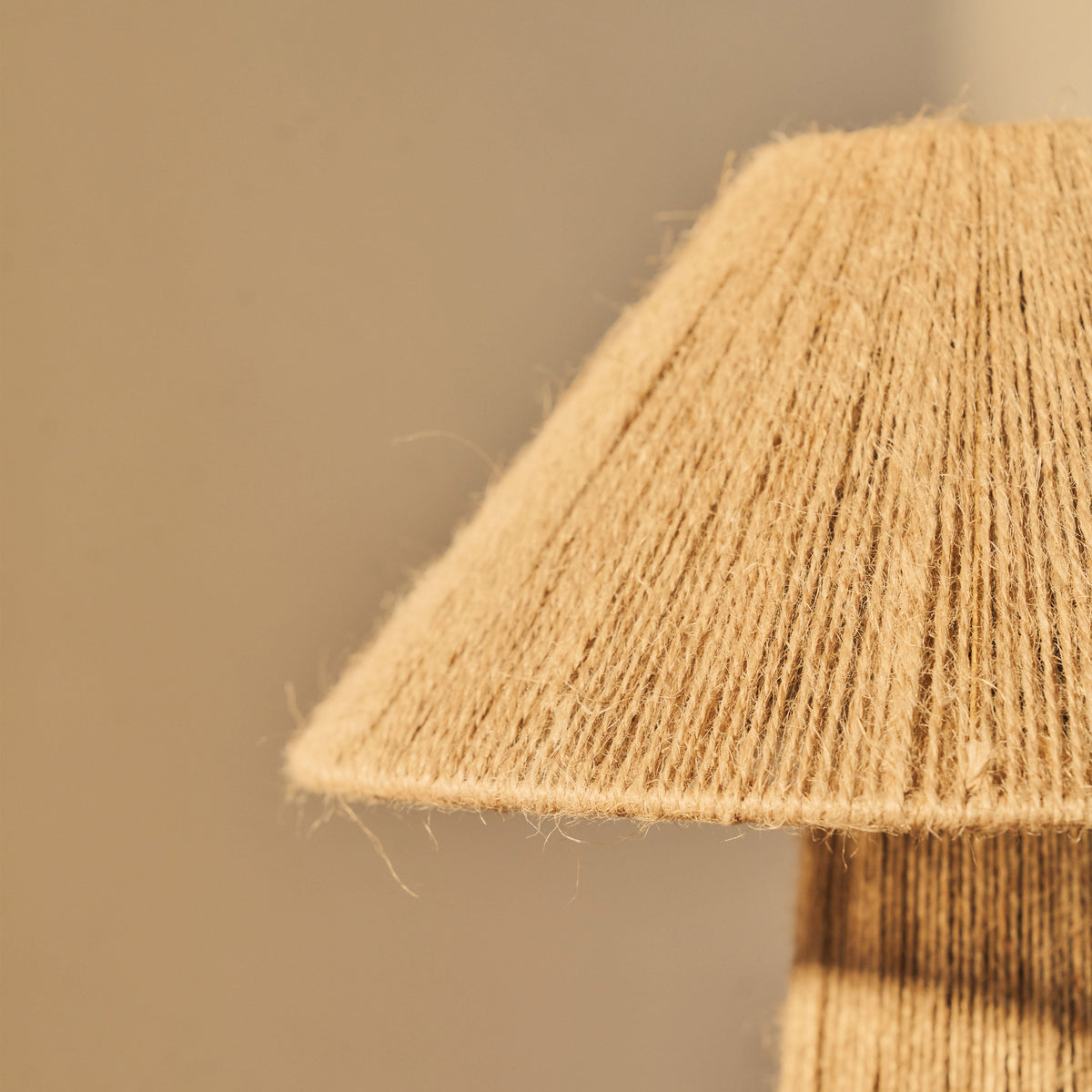 Erba - Jute String Coolie Shade Table Lamp