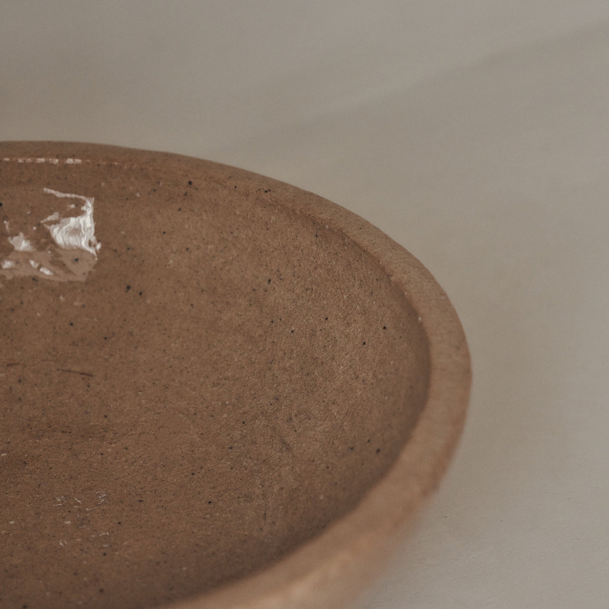 Portera - Beige Gloss Ceramic Decorative Bowl