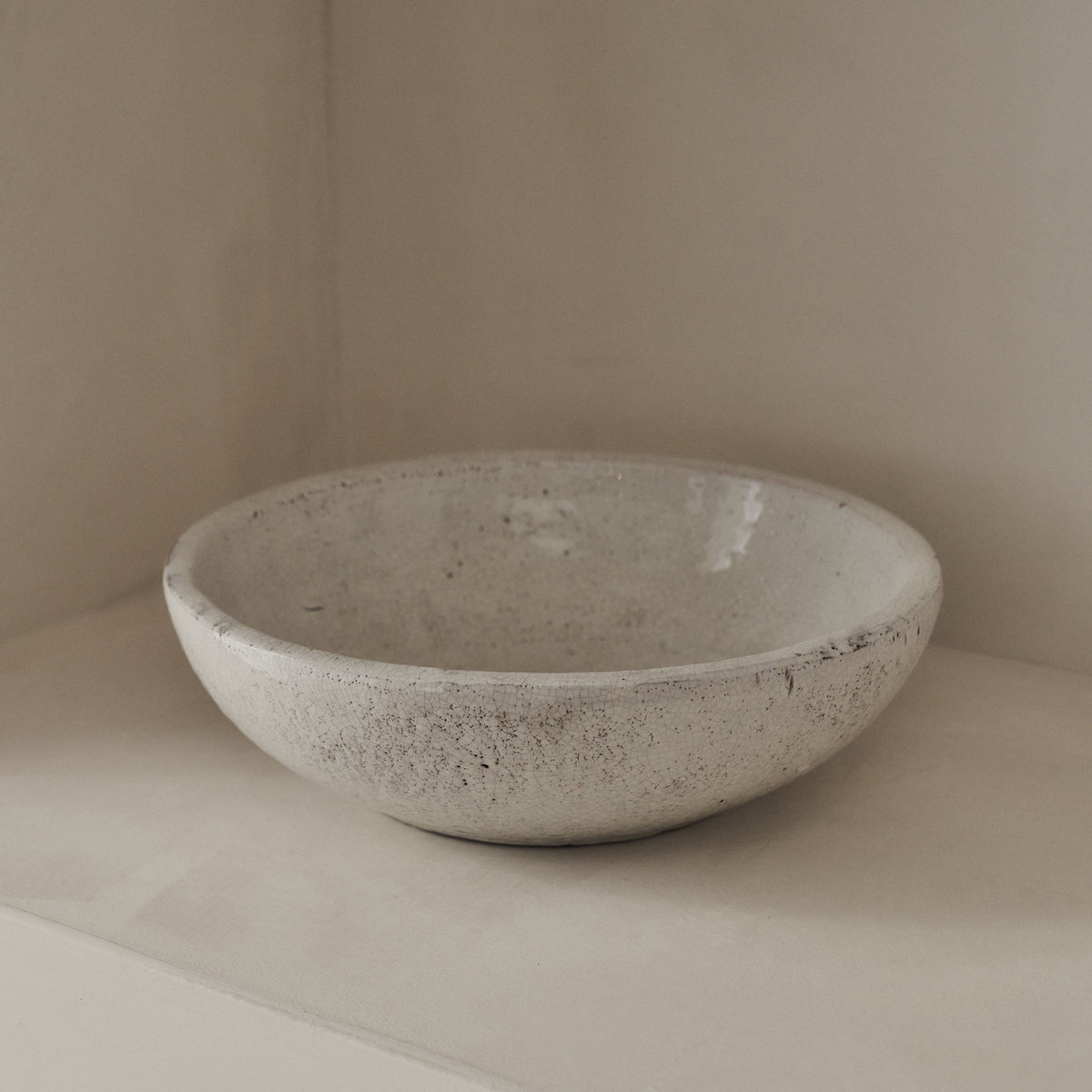 Portera - Ivory Gloss Ceramic Decorative Bowl