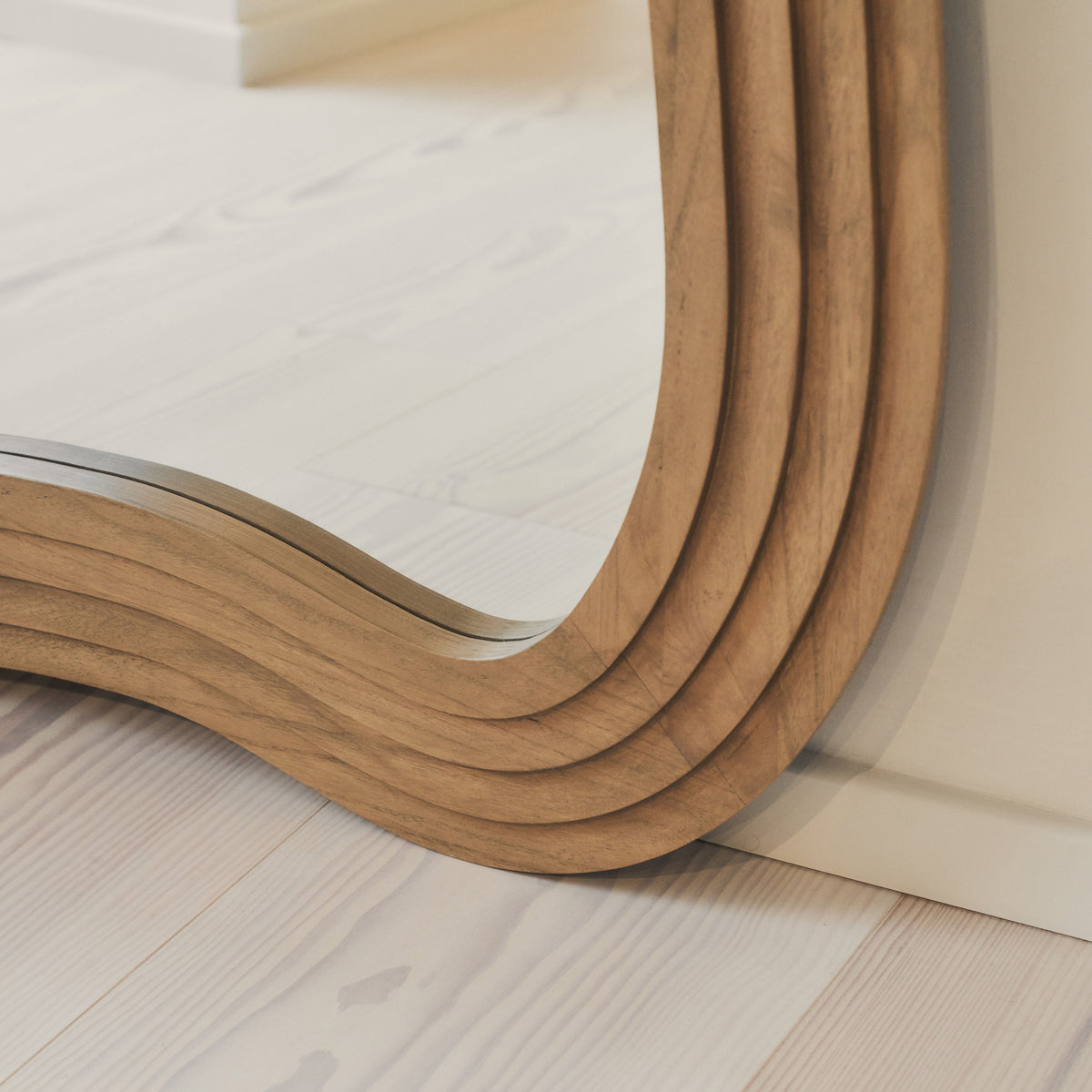 Luciana - Full Length Irregular Warm Wood Extra Large Mirror 200cm x 120cm