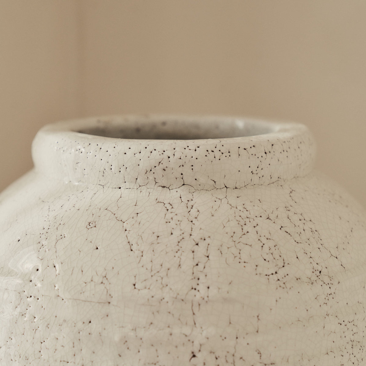 Cyra - Ivory Gloss Ceramic Vase