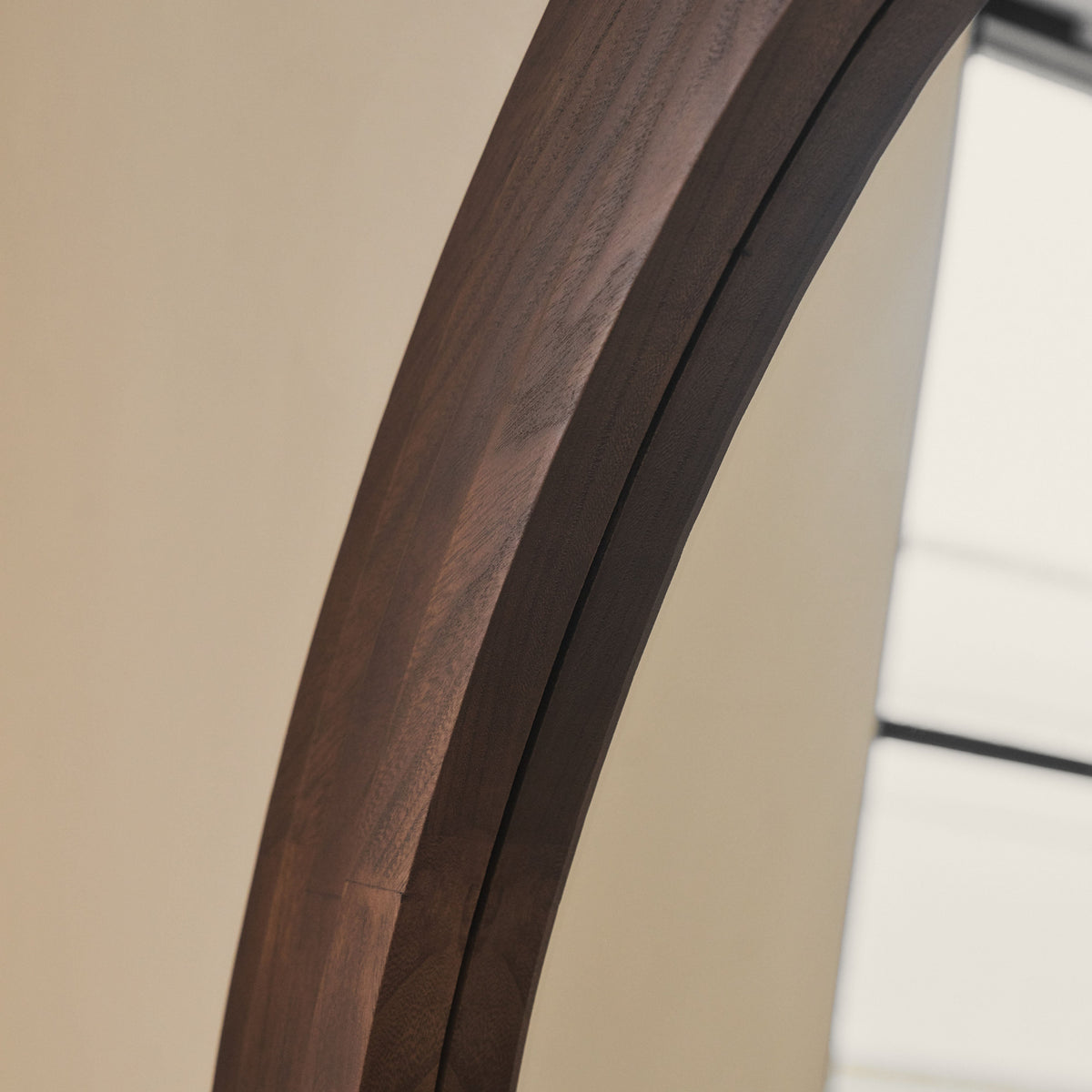 Luciana - Full Length Irregular Dark Wood Extra Large Mirror 200cm x 115cm