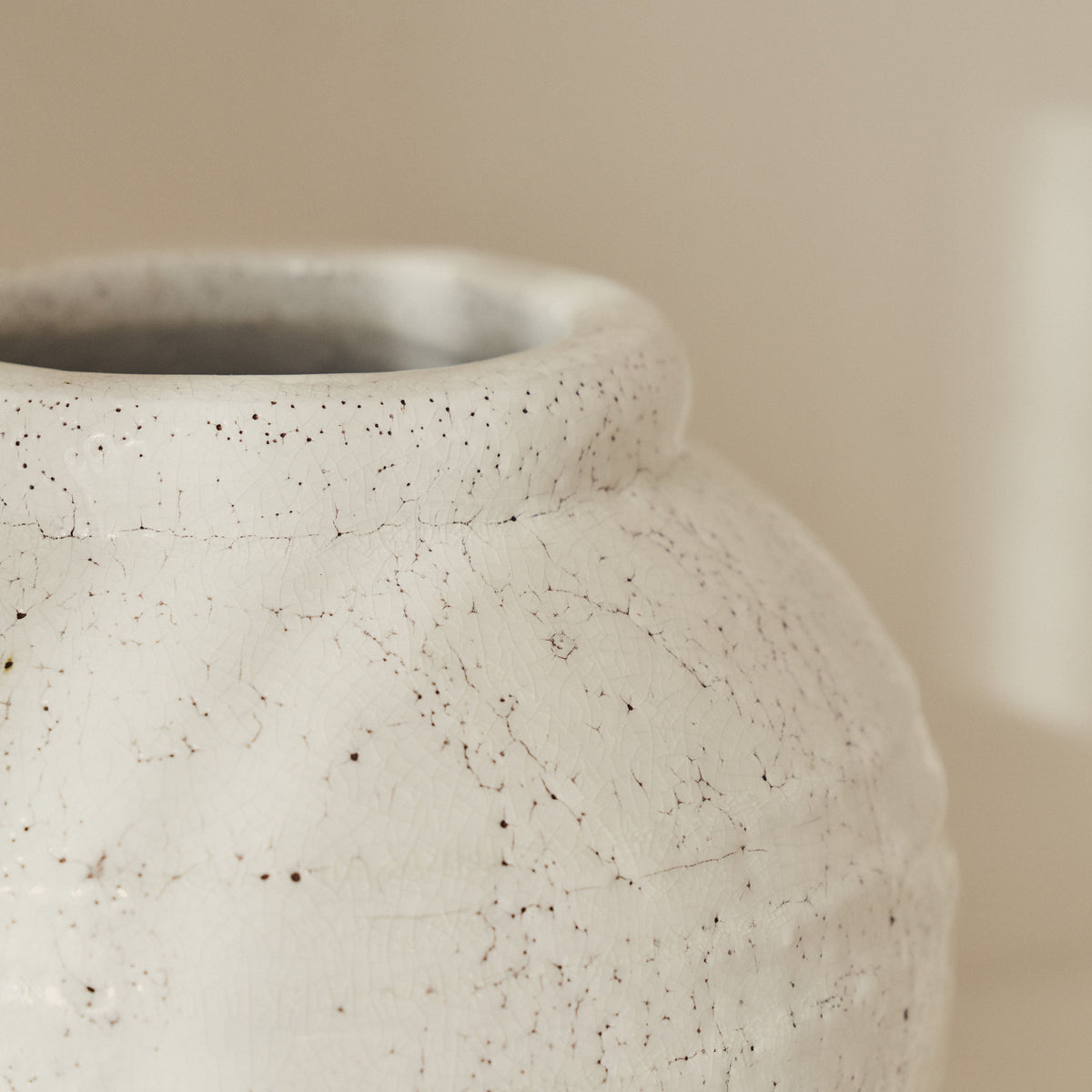 Cyra - Ivory Gloss Ceramic Vase