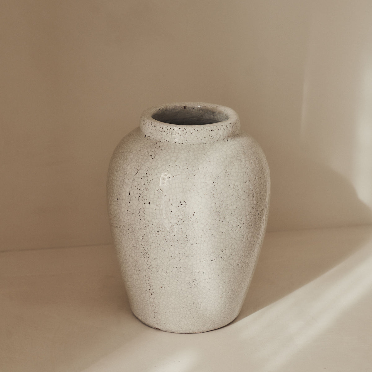 Portera - Ivory Gloss Ceramic Vase