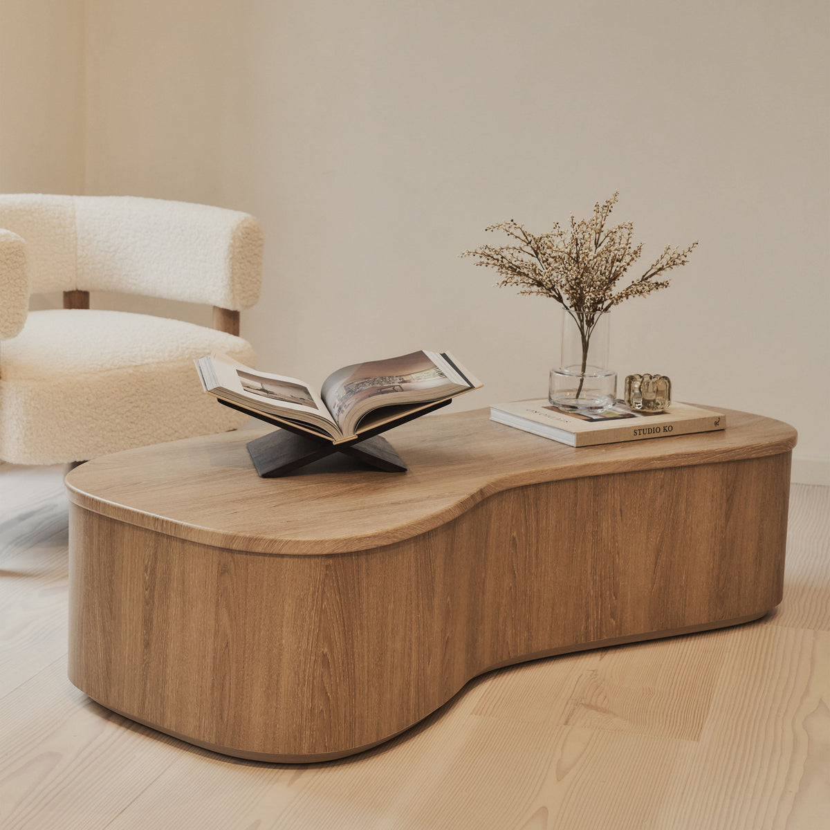 Arlo - Washed Wood Irregular Extra Large Coffee Table