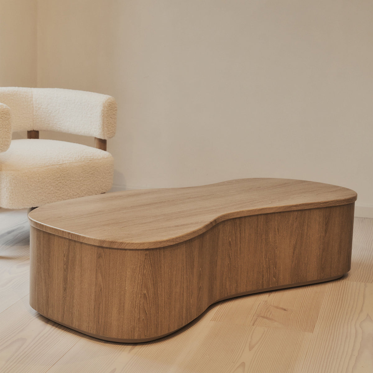 Arlo - Washed Wood Irregular Extra Large Coffee Table