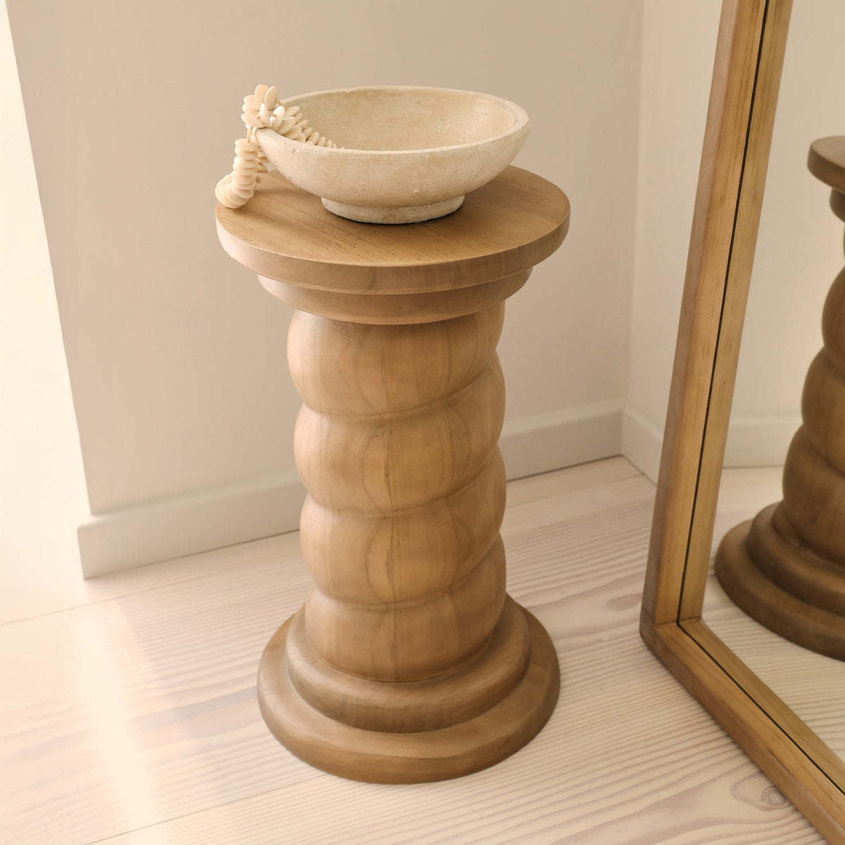 Cassia - Warm Wood Retro Side Table