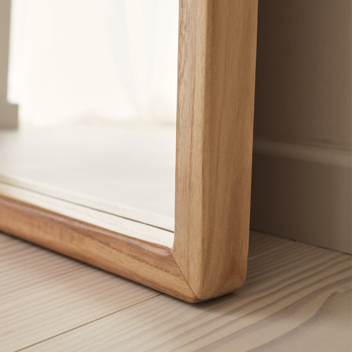 Arden - Light Wood Full Length Wooden Mirror 180cm x 80cm