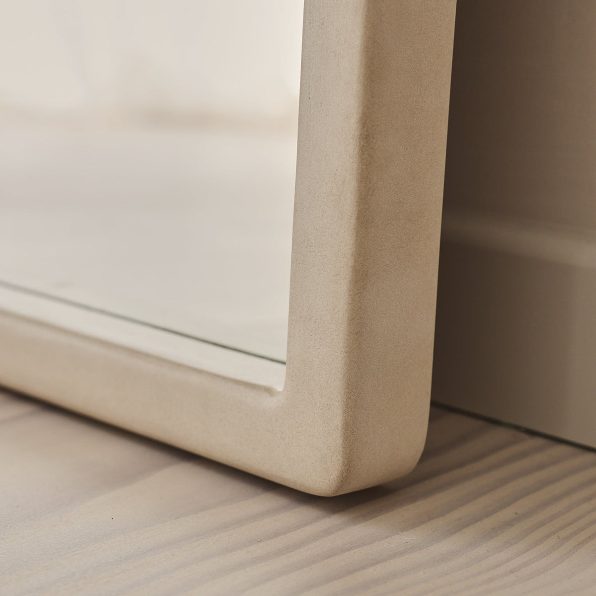 Arden - Concrete Full Length Wooden Mirror 180cm x 80cm