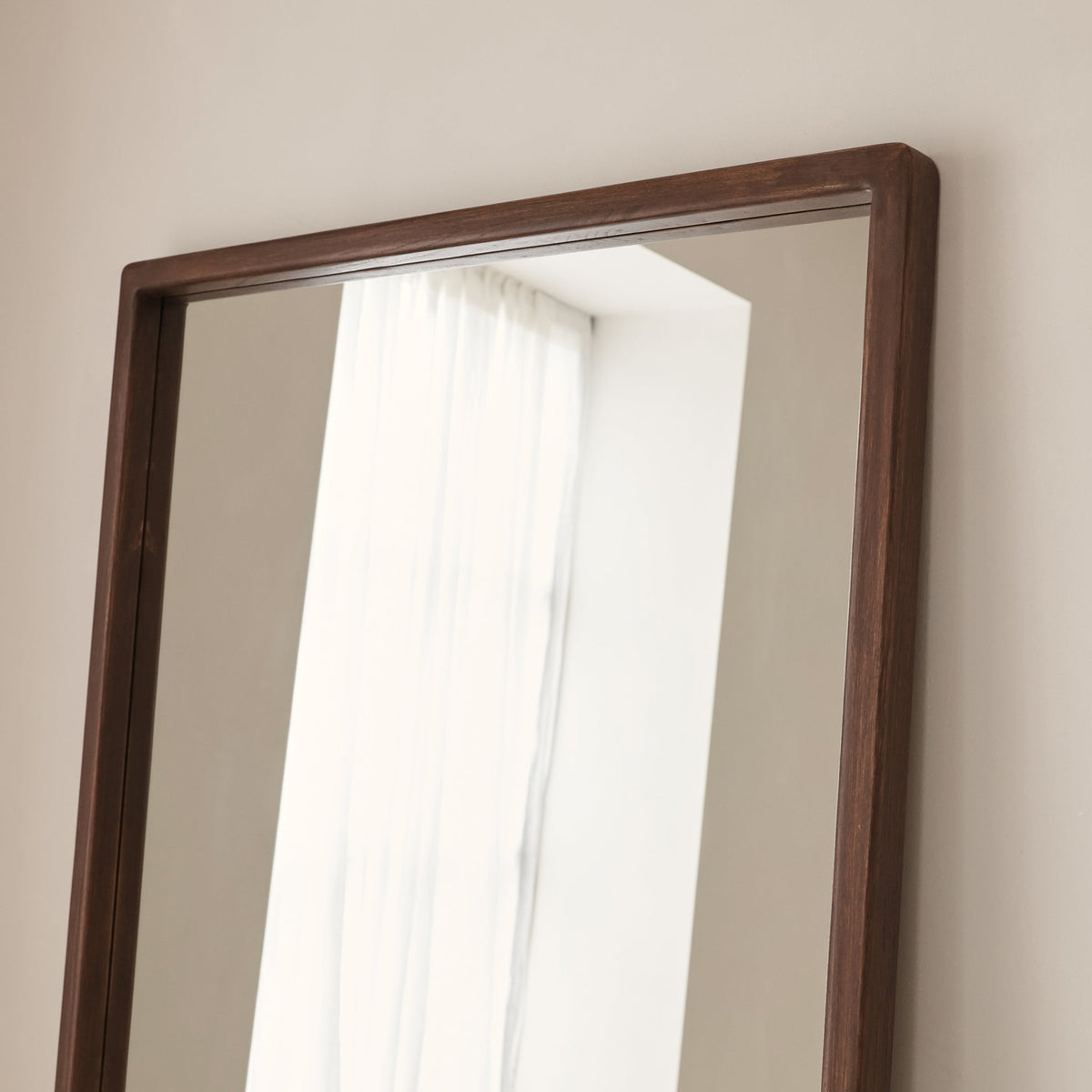 Arden - Dark Wood Full Length Wooden Mirror 180cm x 80cm