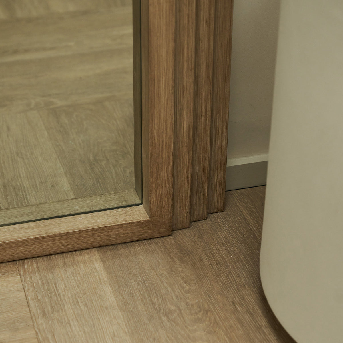 Luciana - Full Length Arched Washed Wood Mirror 196cm x 104cm