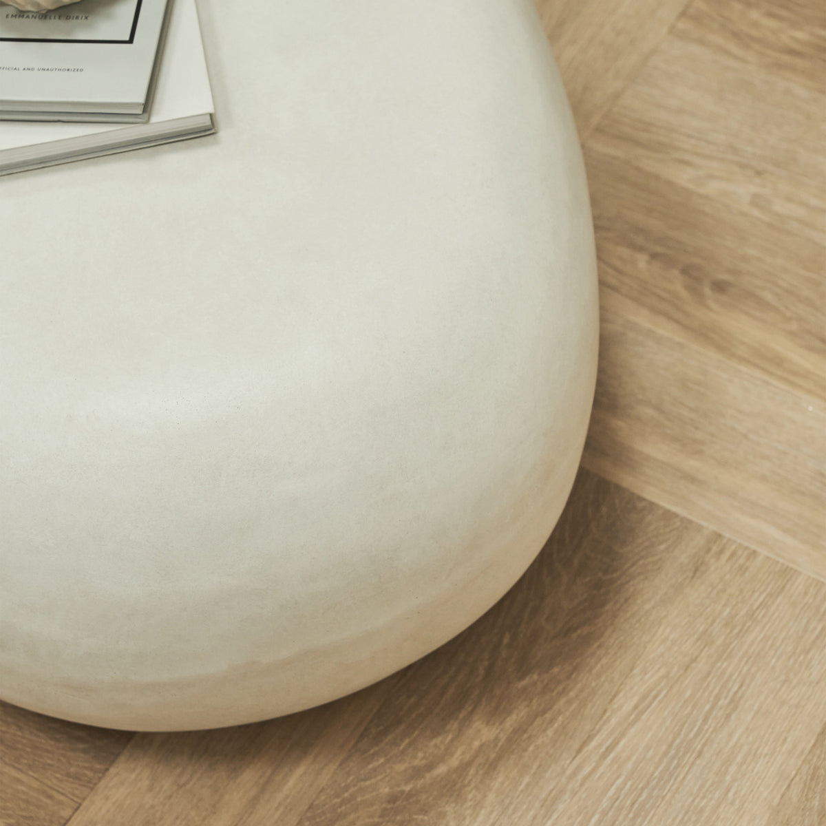 Minimal Concrete Pebble Coffee Table Large