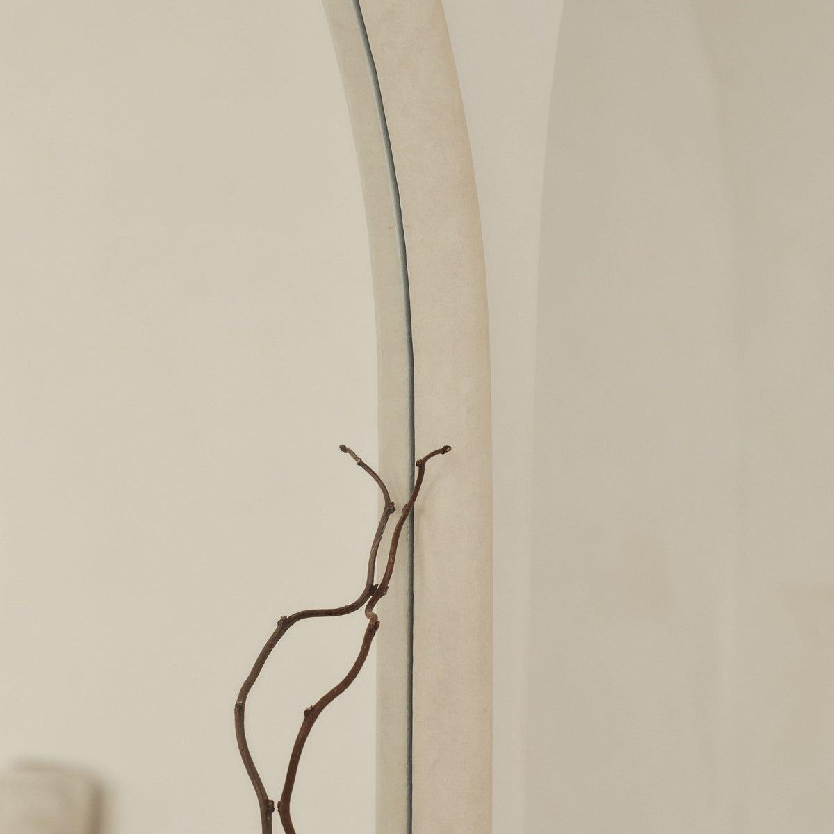 Amora - Extra Large Full Length Arched Concrete Mirror 190cm x 100cm