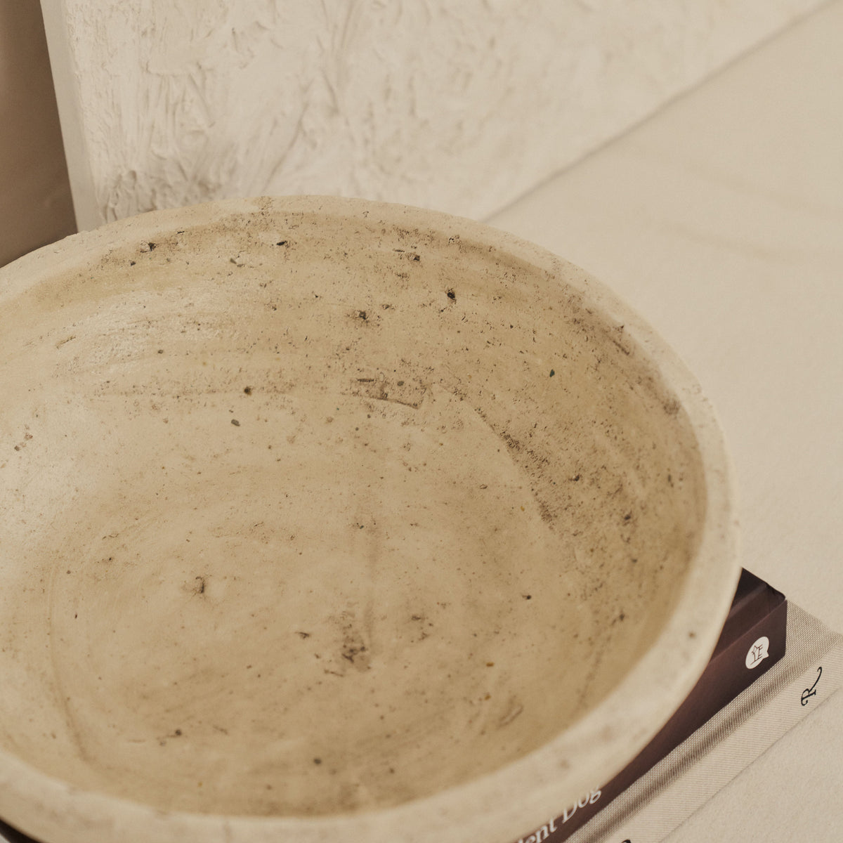 Portera - Beige Textured Terracotta Bowl
