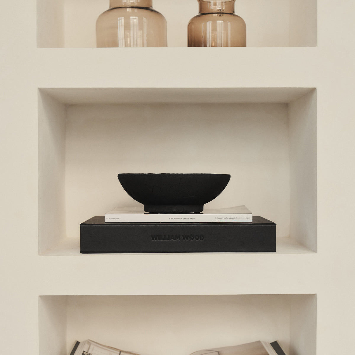 Matera - Black Textured Terracotta Bowl