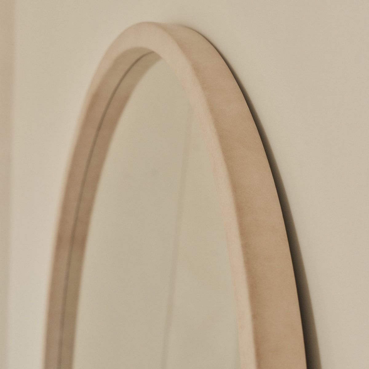 Arden - Concrete Full Length Arched Wooden Mirror 175cm x 95cm